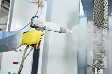 powder coating spray application